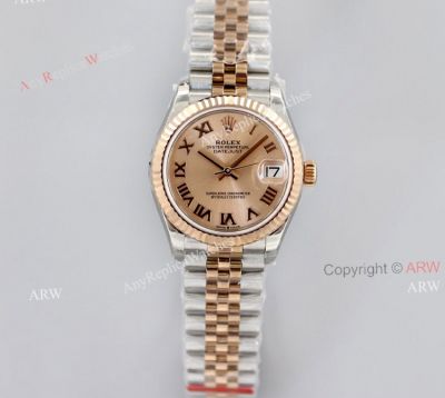 Superclone Rolex Datejust 31 Rose Gold Jubilee Watch